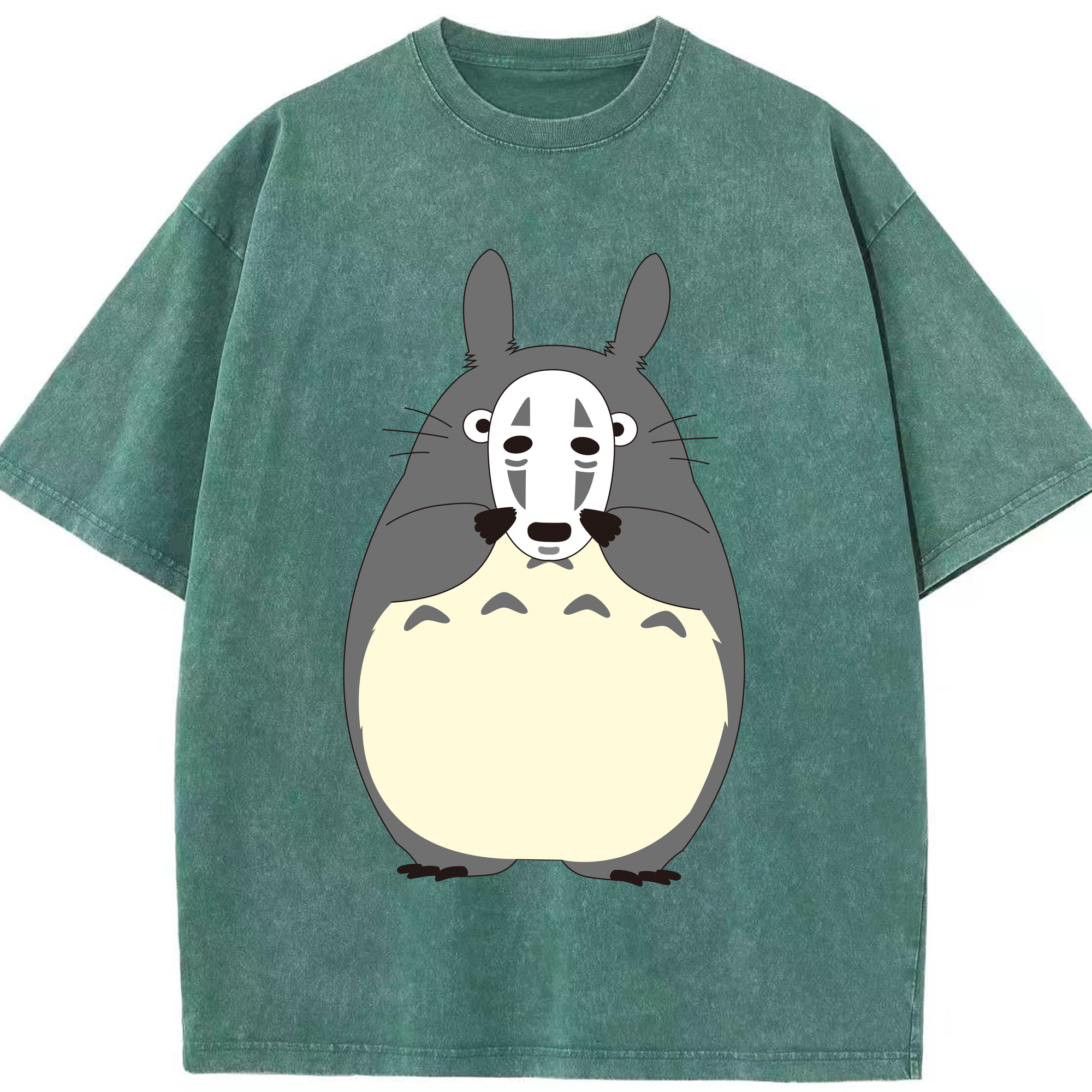 （画像用） となりのトトロ 草壁メイ 草壁サツキ My Neighbor Totoro Satsuki Kusakabe Mei Kusakabe 綿100% ヴィンテージ風 半袖Tシャツ（フロントプリント）
